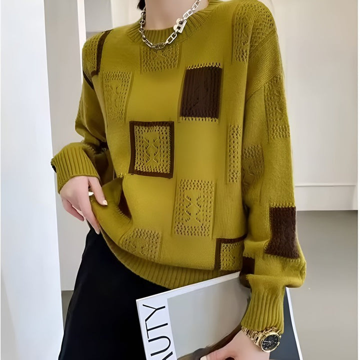 Zaydeanne | Patchwork Relaxed Fit Trui