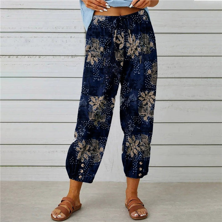 Hendrika | Bloemenprint Hoge Taille Harembroek