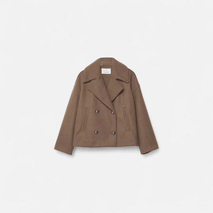 Damenjacke | Taillierte kurze Jacke mit Revers