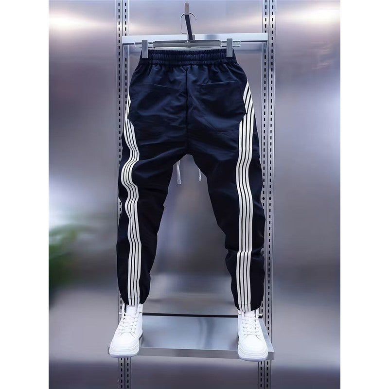 Daan | Striped Joggers with Elasticated Ankles