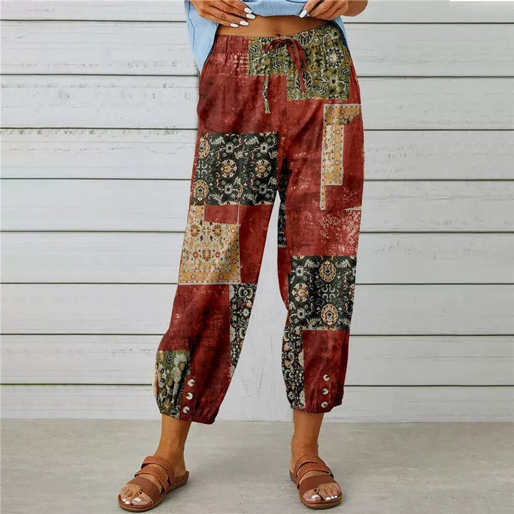 Hendrika | Bloemenprint Hoge Taille Harembroek