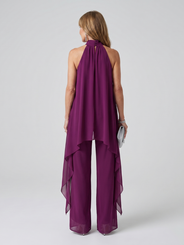 Rosalie | Ensemble asymétrique deux pièces en mousseline