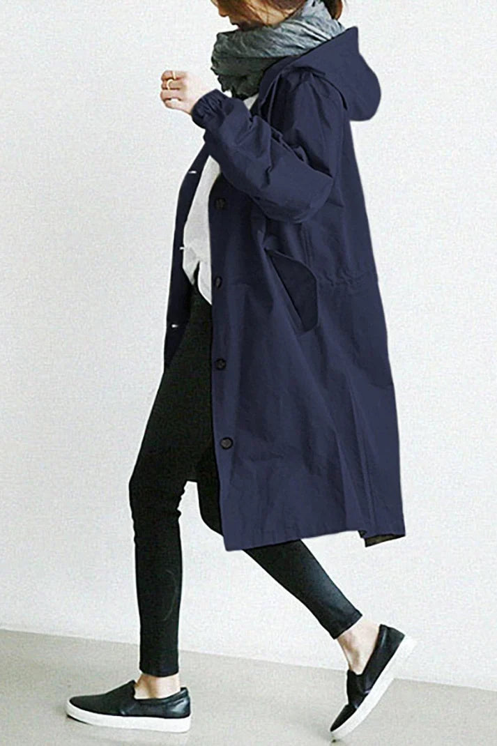 Elin | Trench-coat déperlant à capuche