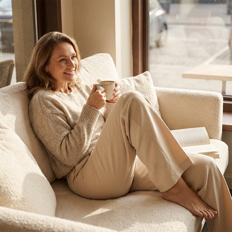Emma | Hoge taille Wide-Leg Pakbroek