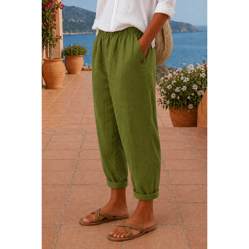 Katja | Pantalon ample à revers