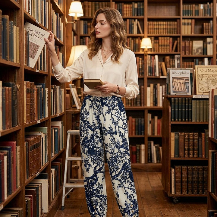 Hendrika | Bloemenprint Hoge Taille Harembroek