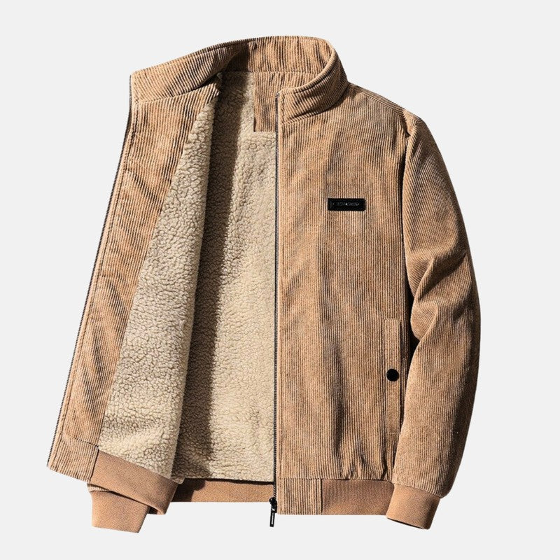Mannen | Retro jasje met opstaande kraag