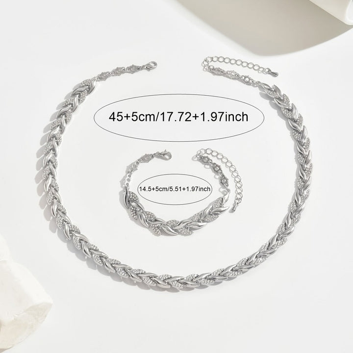 Juliette | Set met ketting en armband in vissenstaartmotief