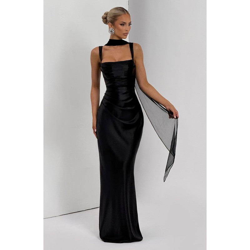 Calanthe | Maxi vestido con escote cuadrado