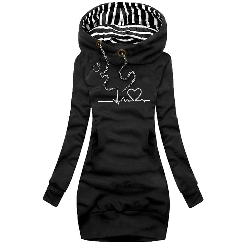 Jaëlle Hoodie Jurk met Capuchon