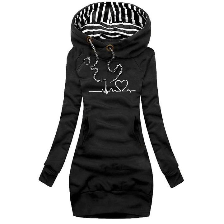 Jaëlle Hoodie Jurk met Capuchon