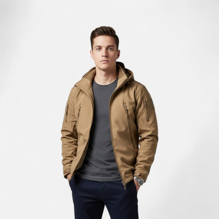 Dirk | Functioneel Softshell jasje met Capuchon