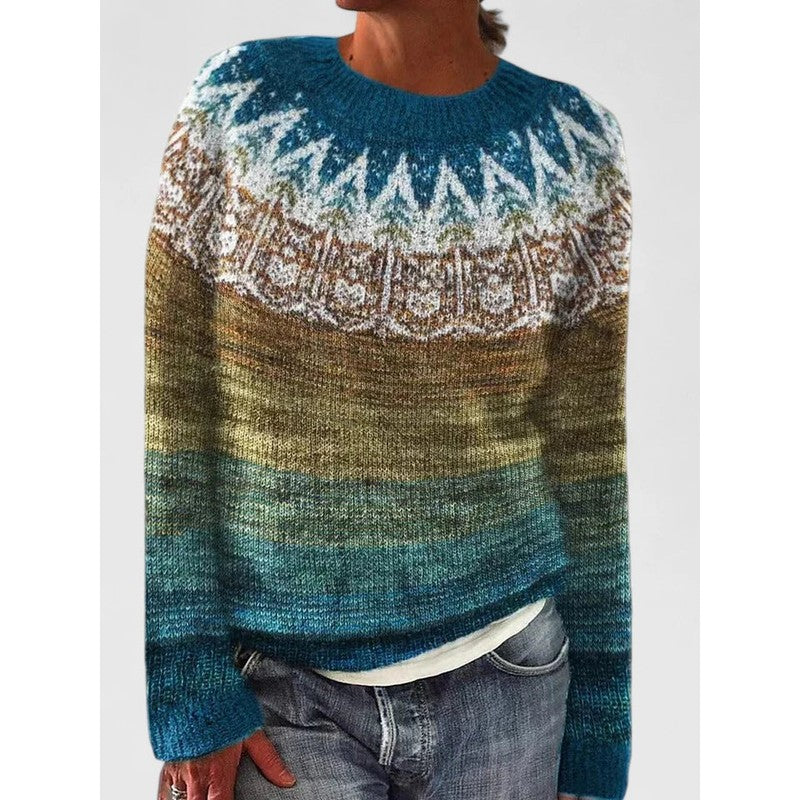 Yvanderrah | Fair Isle Motief Met Ronde Hals Trui