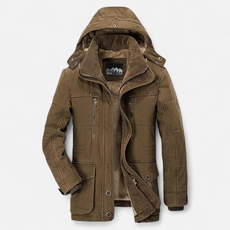 Hombre | Parka gruesa acolchada con capucha
