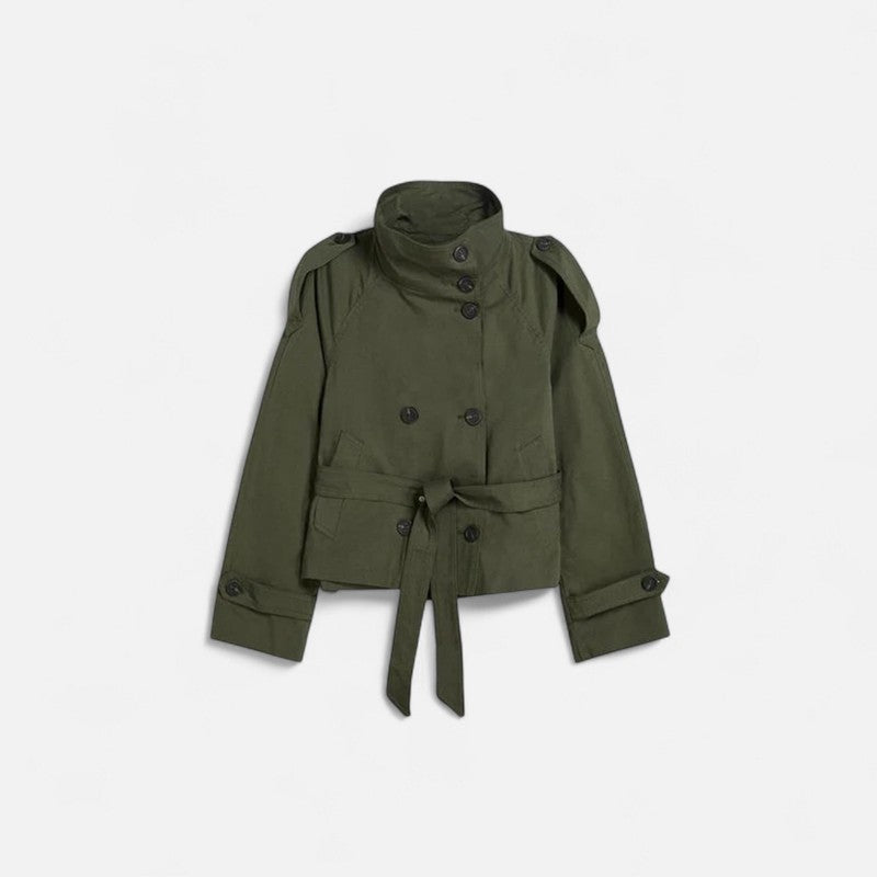 Sophia | Korte trenchcoat met ceintuur