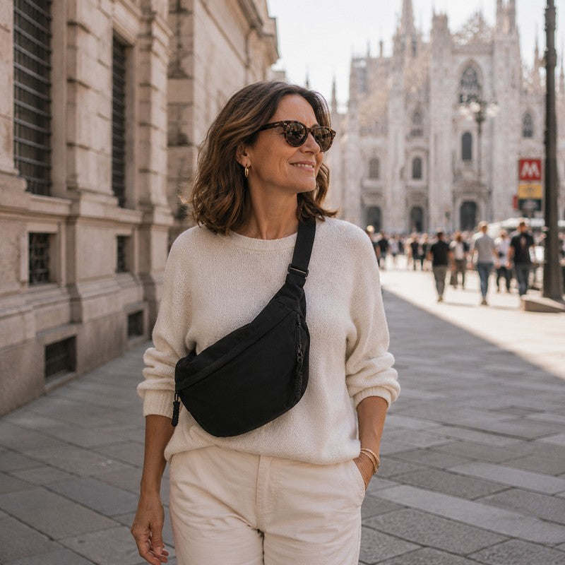 Luna | Sac à bandoulière en forme de demi-lune