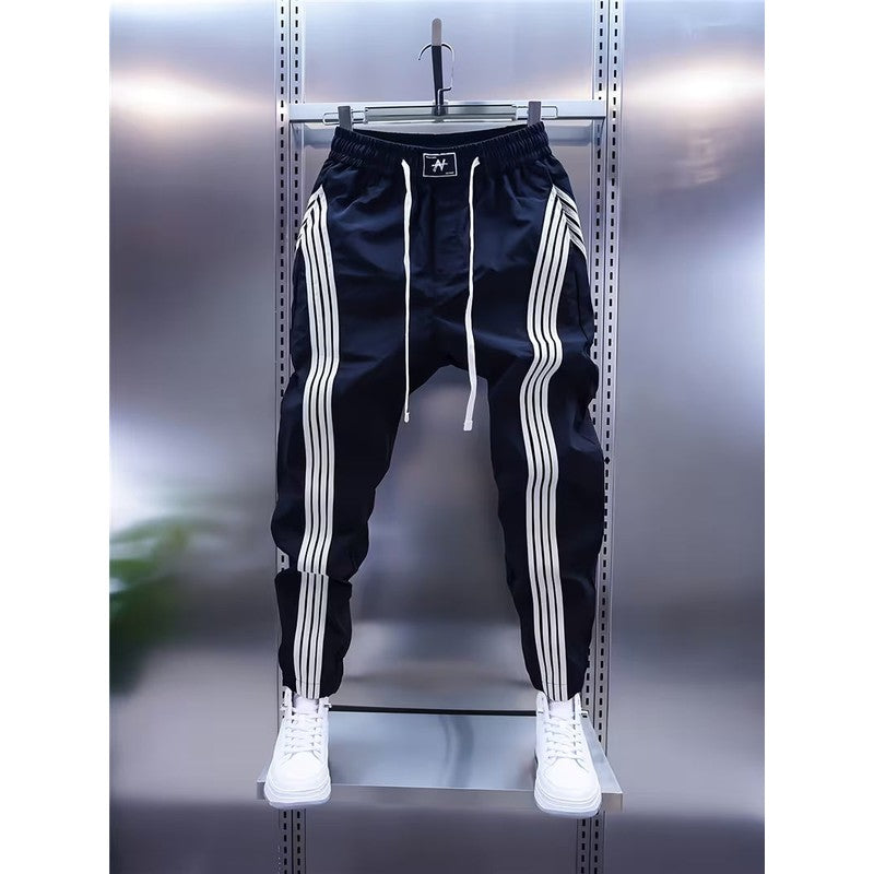 Daan | Striped Joggers with Elasticated Ankles