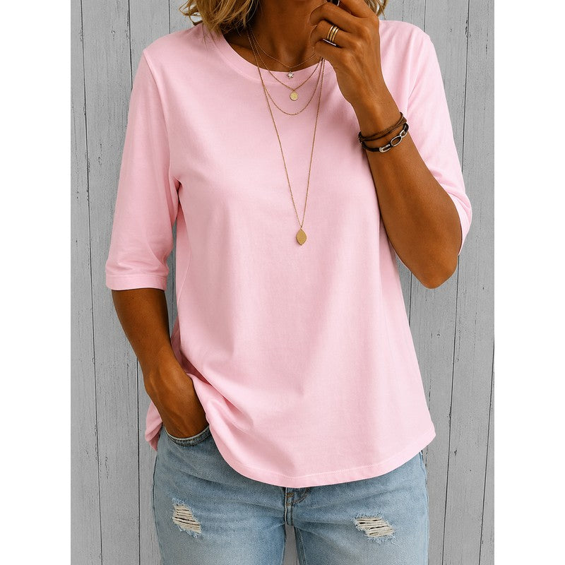 Marit | Losvallend T-Shirt met Ronde Hals