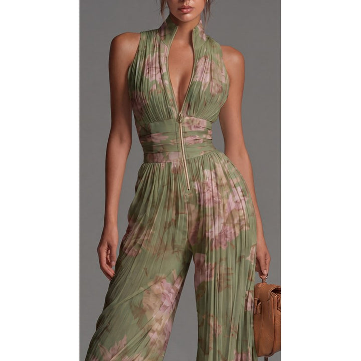 Zineb | Wide-Leg Jumpsuit met V-hals