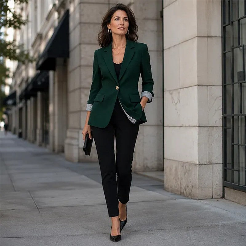 Vera | Getailleerde blazer met dubbele knopen
