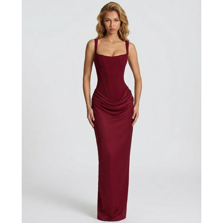 Olivia | Tailliertes Korsett-Maxikleid