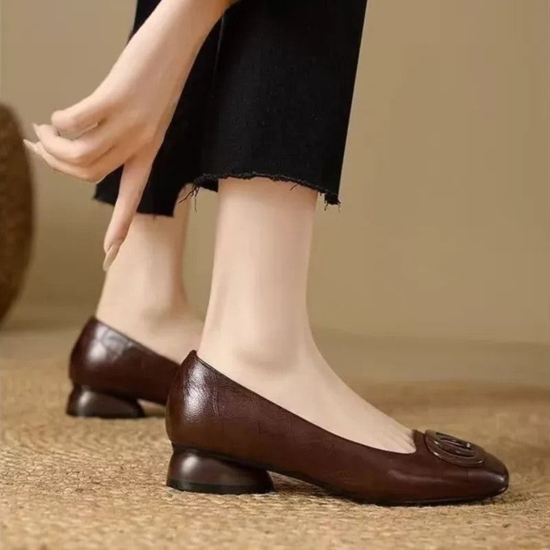 Opium | Gestileerde Slip-on Pumps met Ronde Neus