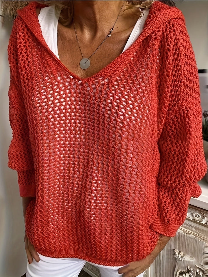 Wietske | Pull à capuche ajouré