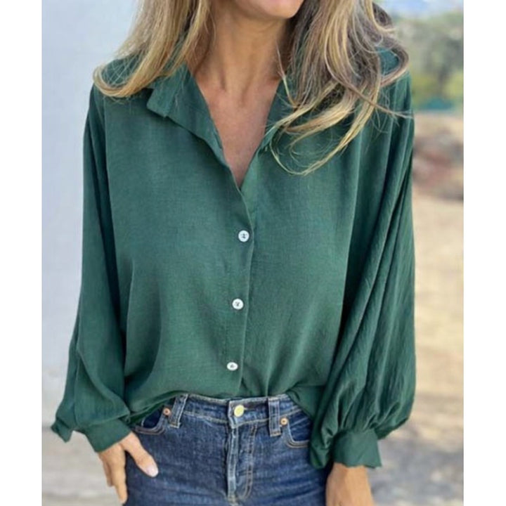 Hollynn | Camisa de corte descontraído com mangas balão