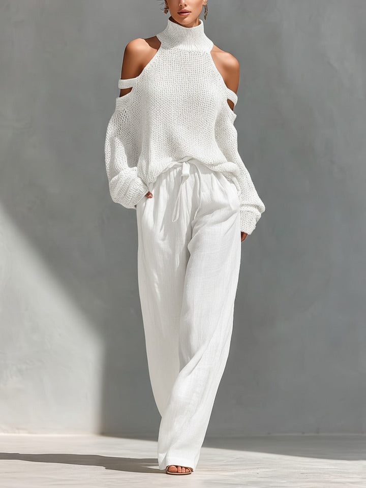 Linde | Zweiteiliges Strickset mit Cut-outs