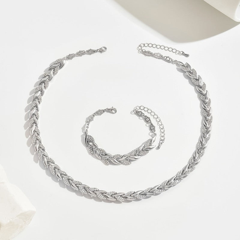 Juliette | Set met ketting en armband in vissenstaartmotief