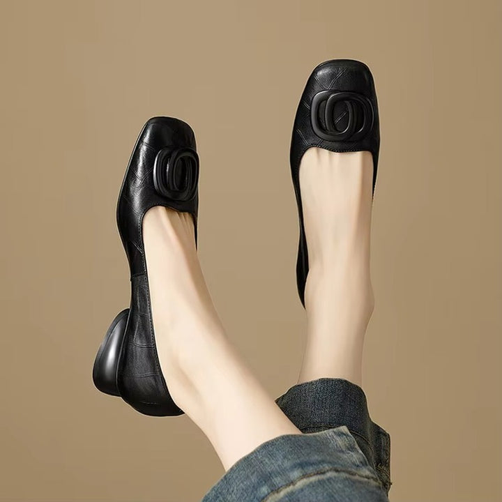 Opium | Gestileerde Slip-on Pumps met Ronde Neus