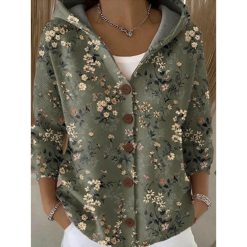 Vanessa | Abstract gebreid vest met lange mouwen
