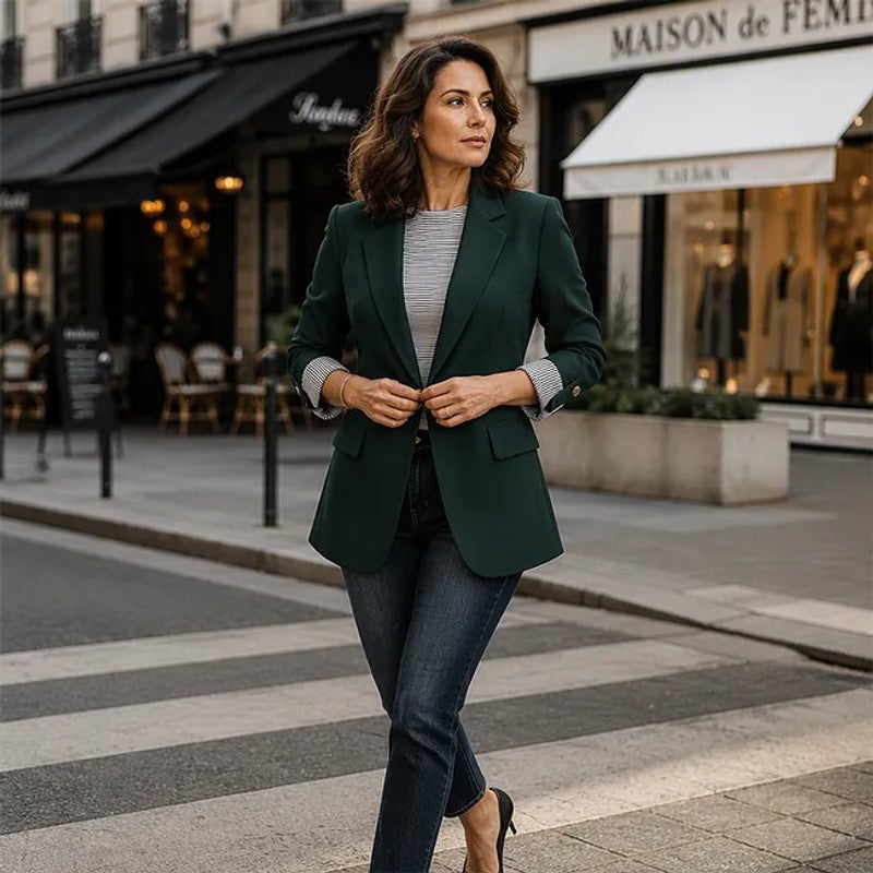 Vera | Getailleerde blazer met dubbele knopen