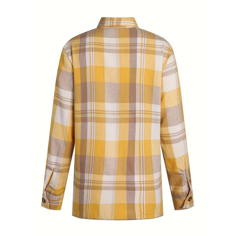 Jasmijn | Chemise décontractée à carreaux