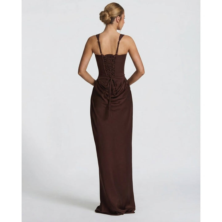 Olivia | Tailliertes Korsett-Maxikleid