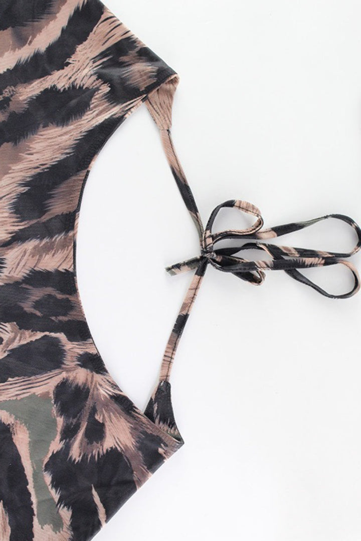 Aafke | Bikini stampato con maxigonna
