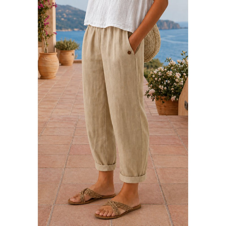 Katja | Pantalon ample à revers