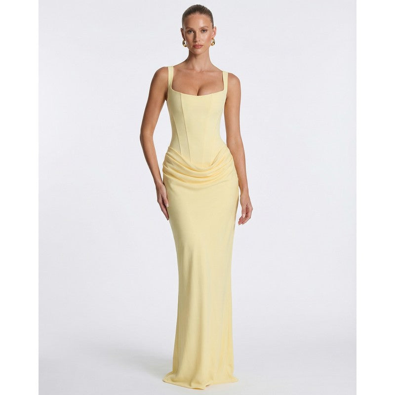 Olivia | Tailliertes Korsett-Maxikleid