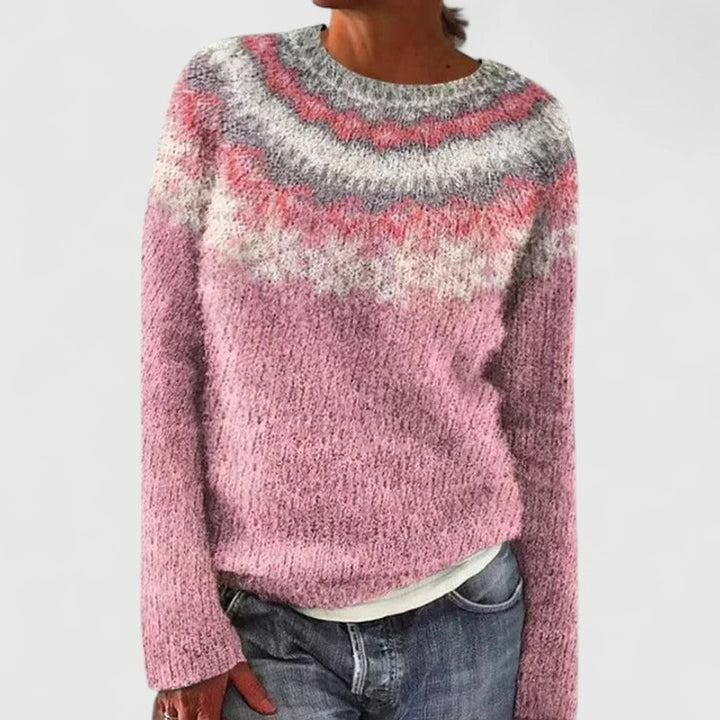 Yvanderrah | Fair Isle Motief Met Ronde Hals Trui