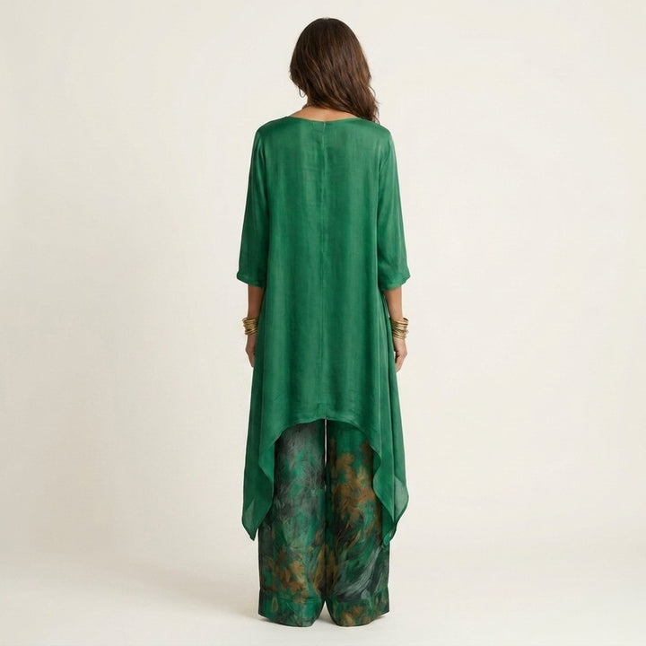 Avalyn | Asymmetrisches Tunika-und-Hose-Set