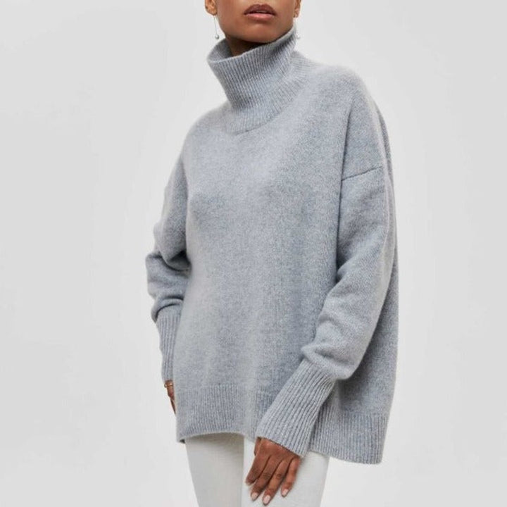Adrianelys | High-Collar Sweater