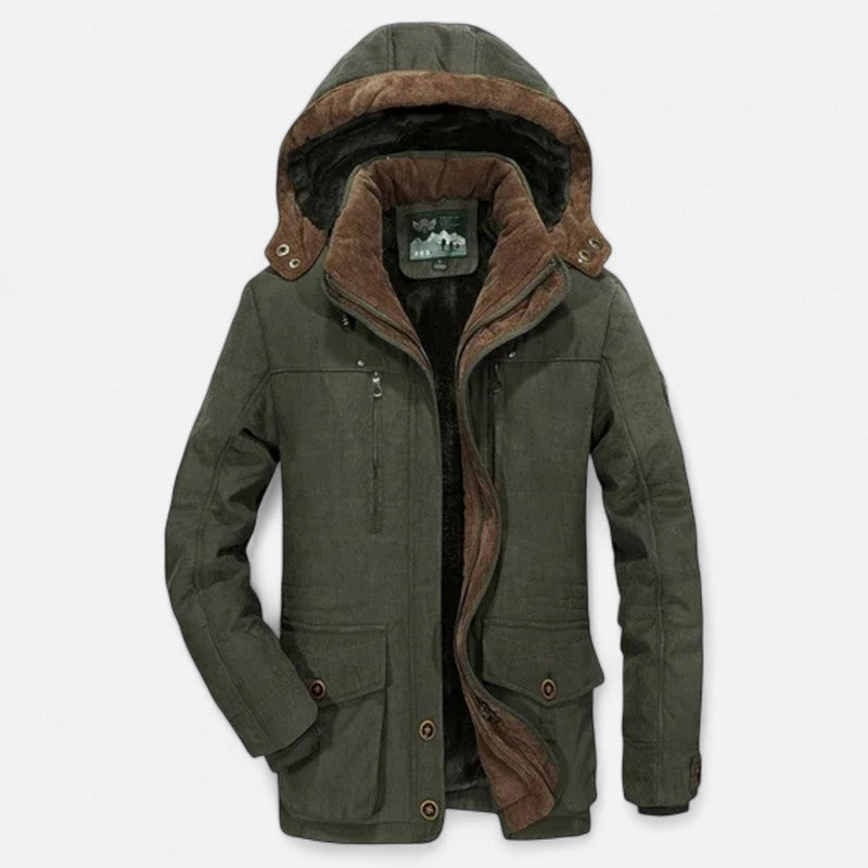 Hombre | Parka gruesa acolchada con capucha