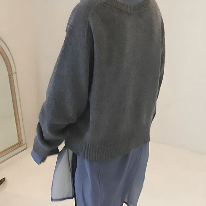Emma | Cardigan rilassato con bottoni diagonali