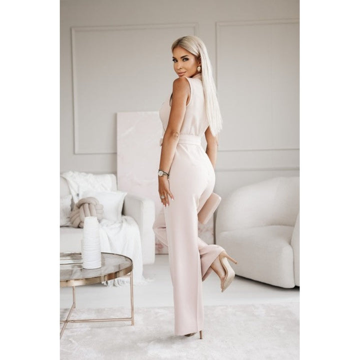 Josephine | Wijdpijp Jumpsuit met Ceintuur