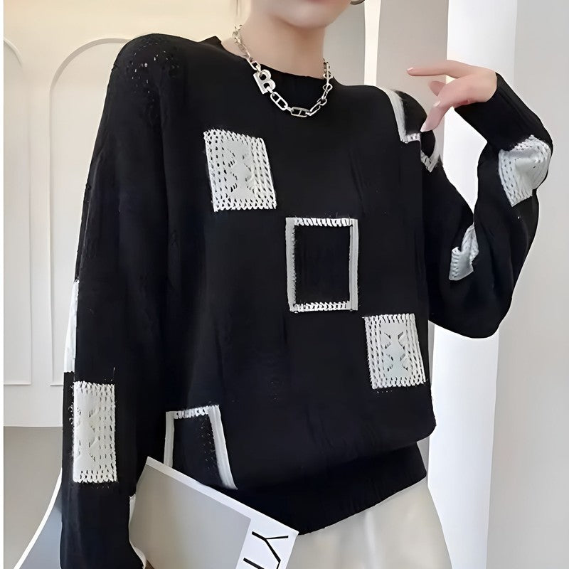 Zaydeanne | Patchwork Relaxed Fit Trui