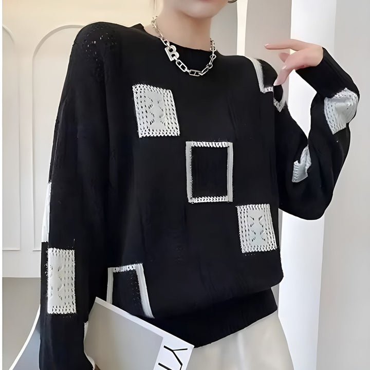 Zaydeanne | Patchwork Relaxed Fit Trui