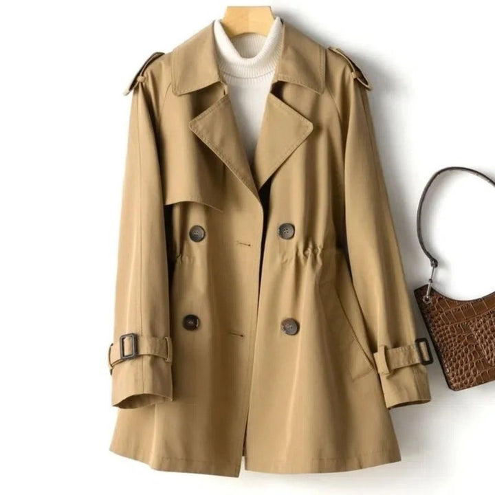 Manel | Trenchcoat met dubbele knopenrij