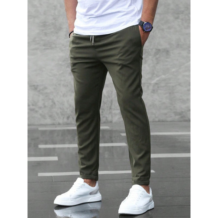 Victor | Slim-Fit Tapered Trousers with Elastic Waistband