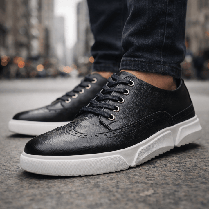 Eva | Baskets brogue en cuir