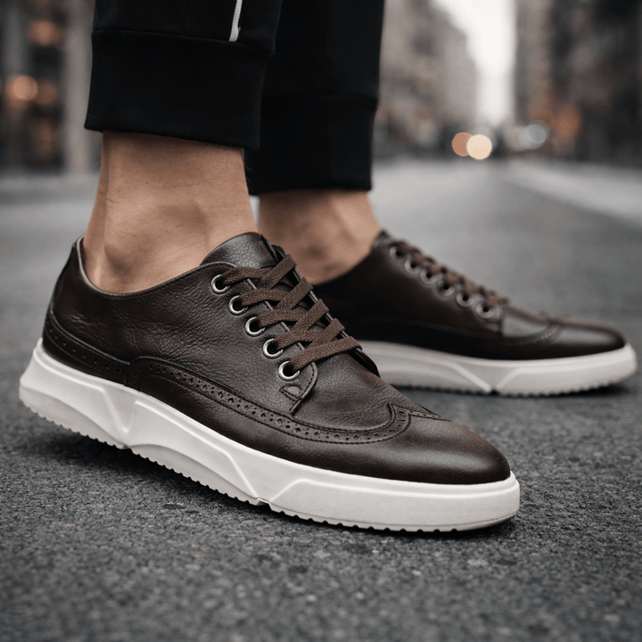 Eva | Baskets brogue en cuir